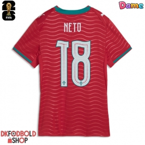 Portugal Pedro Neto #18 Hjemmebanetrøje Dame VM 2026 Kort ærmer